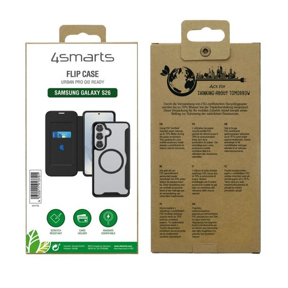 4smarts 541778 Handy-Schutzhülle 16 cm (6.3") Flip case Schwarz, Transparent, 6 image