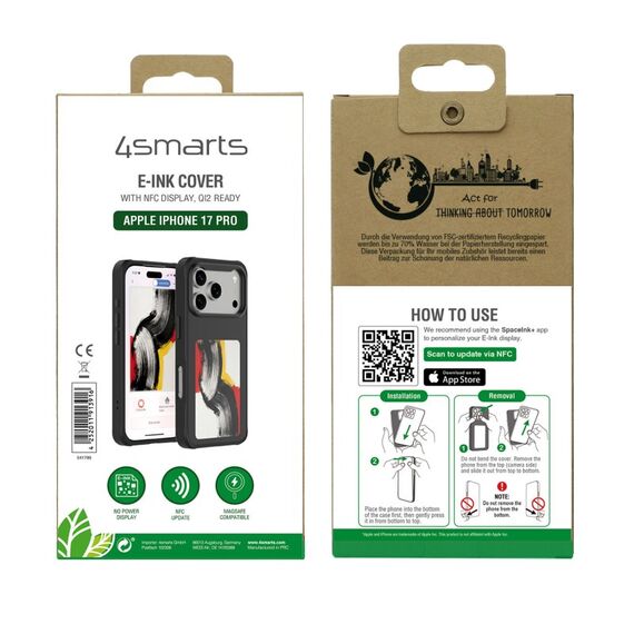 4smarts E-Ink Handy-Schutzhülle 16 cm (6.3") Cover Schwarz, 9 image