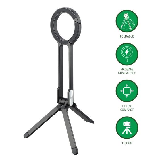 4smarts 541814 Halterung Aktive Halterung Handy/Smartphone Schwarz, Silber, 2 image