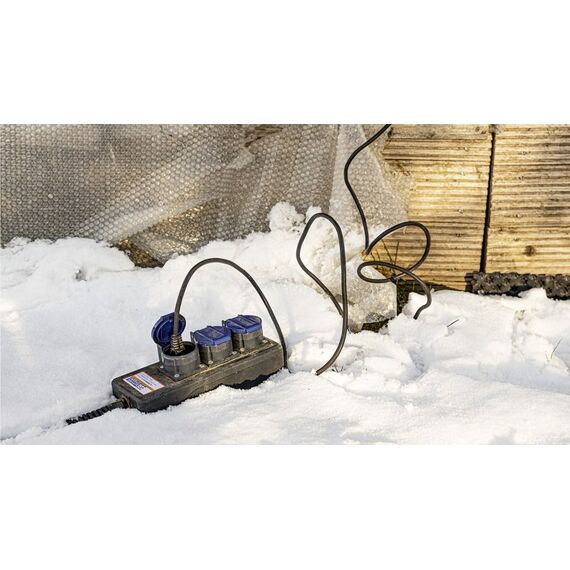 Steffen 50 00072 Verlängerungskabel 3 m 3 AC-Ausgänge Drinnen/Draußen Anthrazit, Blau, 7 image