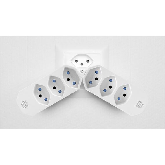 Steffen 50 00093 WS Netzstecker-Adapter T12 T13 Weiß, Farbe: Weiß, 4 image