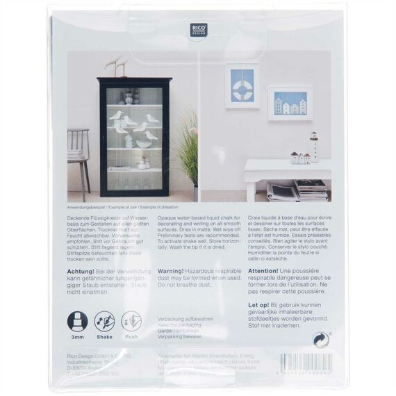 Rico Design 500030 Kreidestift Beige, Blau, Grün 6 Stück(e)