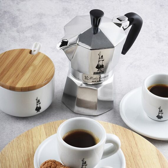 Bialetti Moka Express Mokka-Kanne 0,3 l Aluminium, Schwarz, 2 image