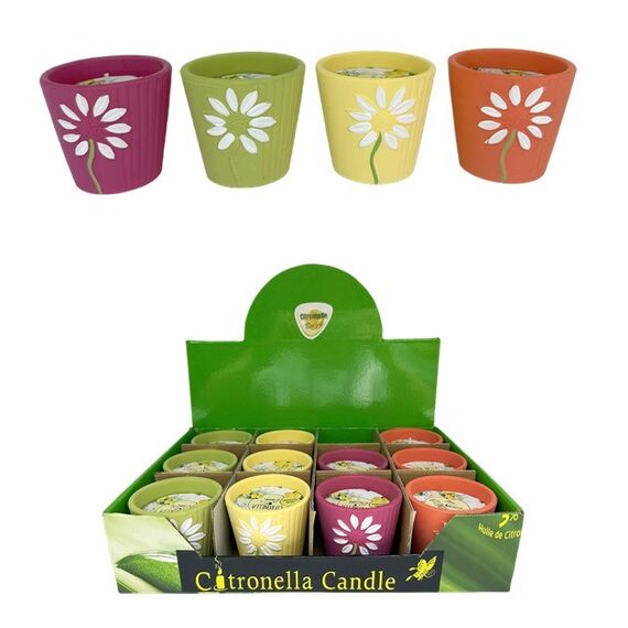 dameco 50074 Kerzenständer Grün, Orange, Violett, Gelb