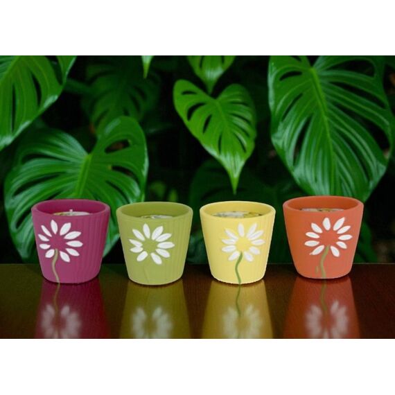 dameco 50074 Kerzenständer Grün, Orange, Violett, Gelb, 3 image