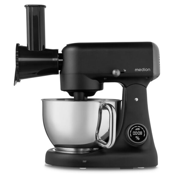 MEDION MD12600 Küchenmaschine 800 W 4,6 l Schwarz, Edelstahl, 14 image