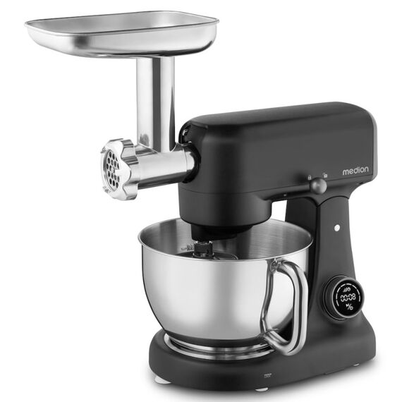 MEDION MD12600 Küchenmaschine 800 W 4,6 l Schwarz, Edelstahl, 15 image