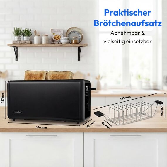 MEDION MD 12103 7 4 Scheibe(n) 1450 W Schwarz, 2 image