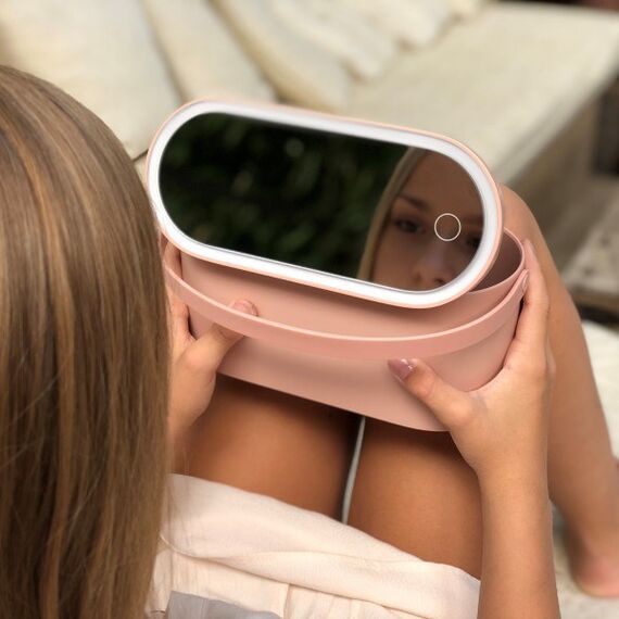 Ailoria MAGNIFIQUE Make-up-Spiegel Freistehend Oval Pink, 6 image
