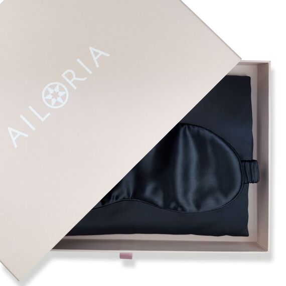 Ailoria Beauty Sleep Schwarz 80 x 80 cm Seide, Farbe: Schwarz, 6 image