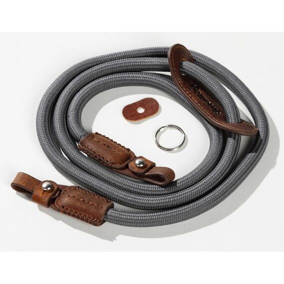 SmallRig 5057 Gurt Digitalkamera Echtes Leder, Nylon Grau