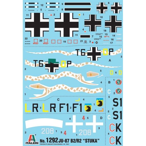 Italeri 1292 maßstabsgetreue modell Flugzeug Montagesatz 1:72
