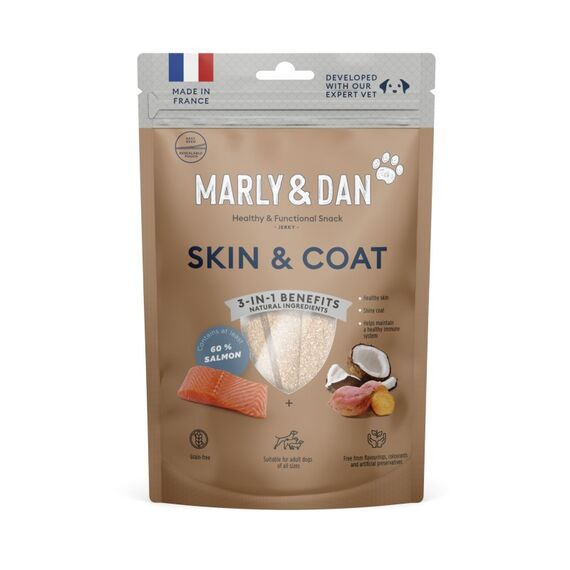 Marly & Dan 5100092 Hunde-/Katzenleckerli Hund Leckerli Kokosnuss, Lachs 80 g