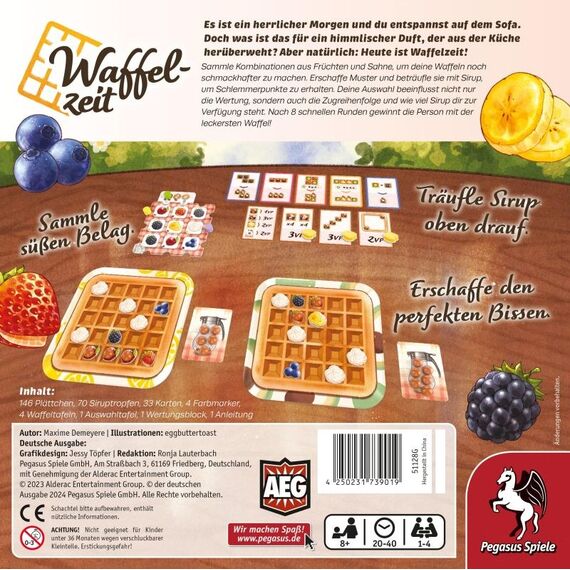 Pegasus Waffelzeit 40 min Brettspiel Kochen, 4 image