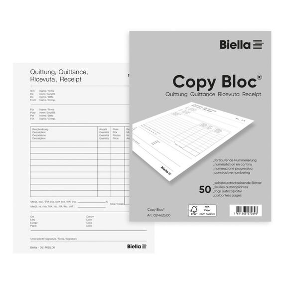 Biella 51462500U Geschäftsformular
