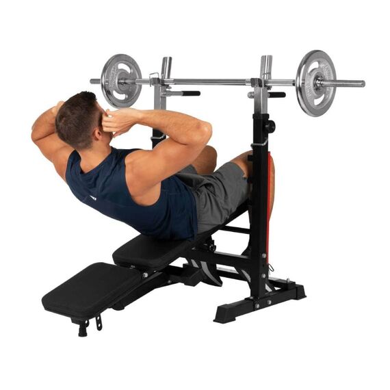 HAMMER Force 4.0 Flache Hanteltrainingsbank Einstellbare Rückenlehne Haus Schwarz, Rot, 13 image