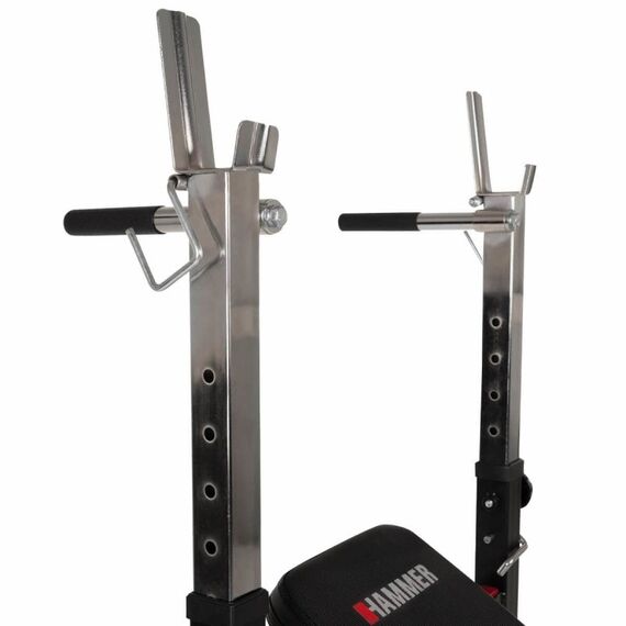 HAMMER Force 4.0 Flache Hanteltrainingsbank Einstellbare Rückenlehne Haus Schwarz, Rot, 7 image