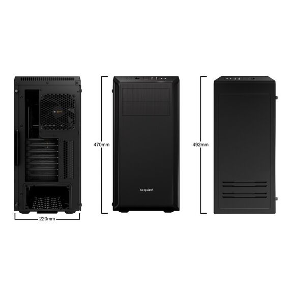 be quiet! Pure Base 600 Window Midi Tower Schwarz, Farbe: Schwarz, 4 image