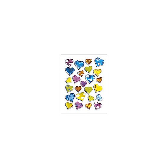 HERMA MAGIC stickers hearts coloured stone 1 sheet selbstklebendes Etikett