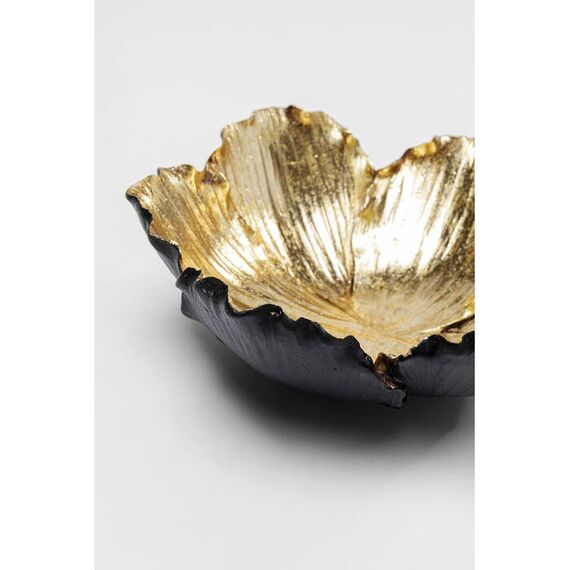 KARE Flower Bloom Schwarz, Gold Polyresin, 3 image