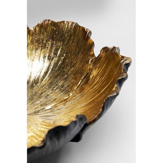 KARE Flower Bloom Schwarz, Gold Polyresin, 4 image