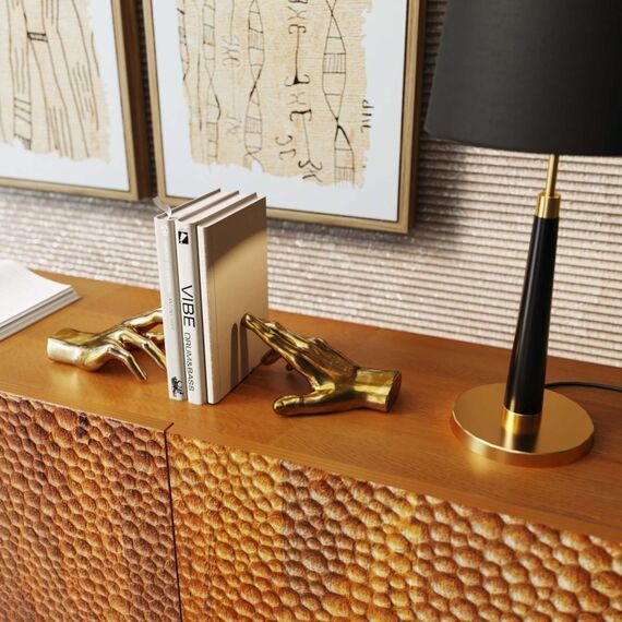 KARE 53071 Buchstütze Gold Polyresin, 4 image