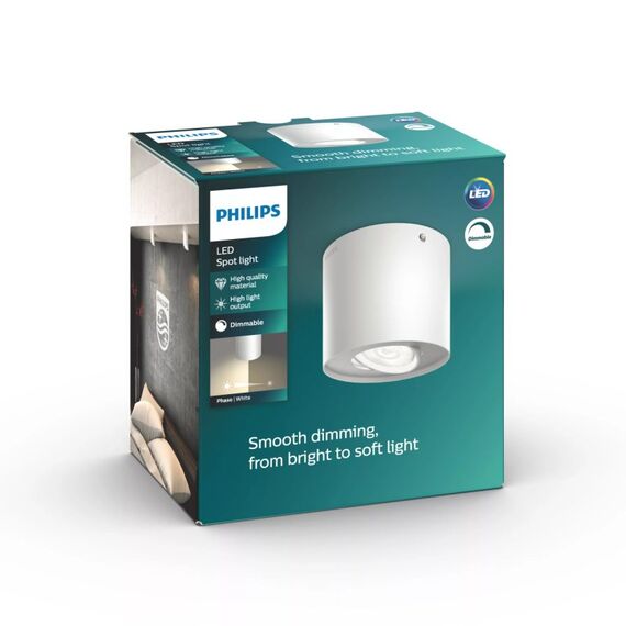 Philips Dimmbare LED Phase Decken-/Wandspot, 4 image