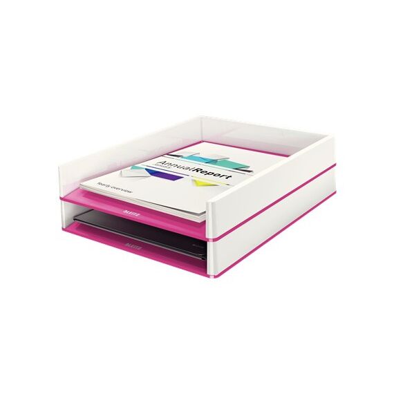 Leitz 53611023 Schreibtischablage Kunststoff Metallisch, Pink