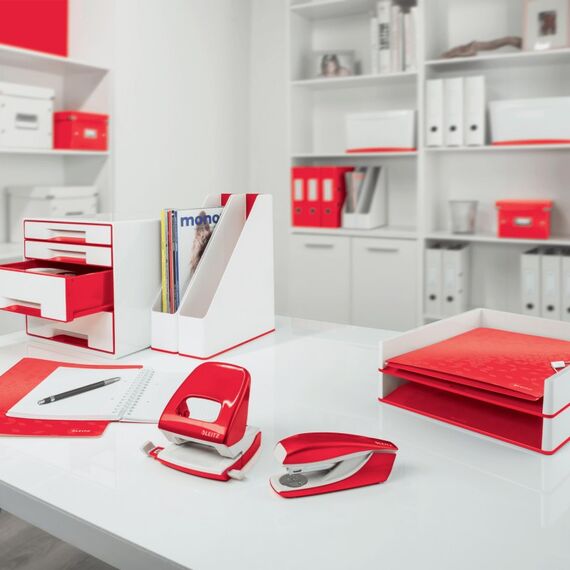 Leitz WOW Aktenordner Rot, Weiß Kunststoff, 2 image