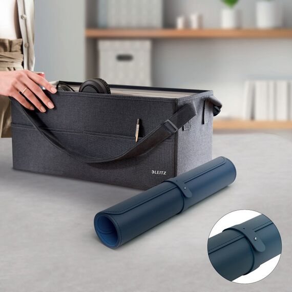 Leitz 53820068 Schreibtischunterlage Polyvinylchlorid (PVC) Dunkelblau, 3 image