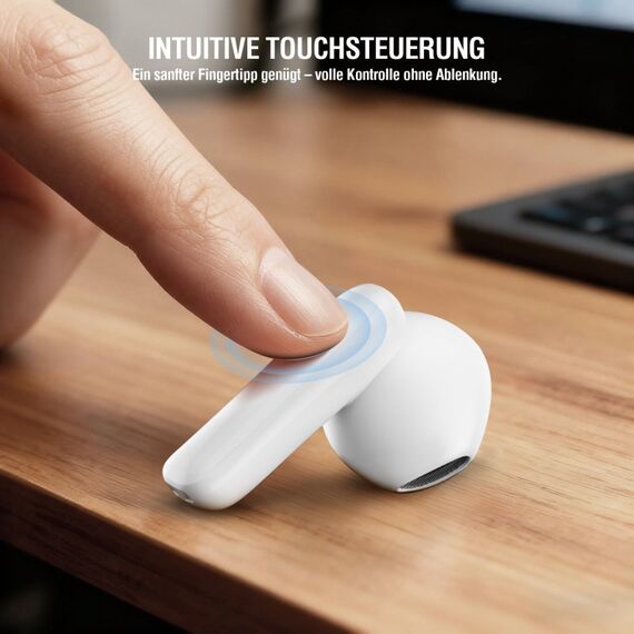 4smarts SkyBuds Air Kopfhörer True Wireless Stereo (TWS) im Ohr Anrufe/Musik/Sport/Alltag Bluetooth Weiß, Farbe: Weiß, 10 image