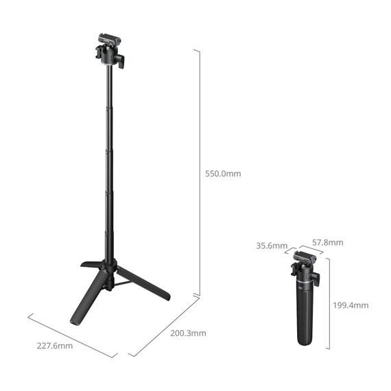 SmallRig 5435 Stativ Action-Kamera 3 Bein(e) Schwarz, 5 image