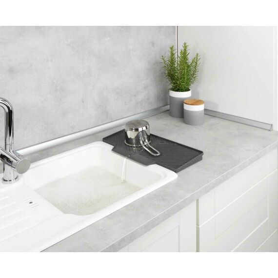 WENKO Abtropfmatte Neli Grau 40 x 20, 2 image