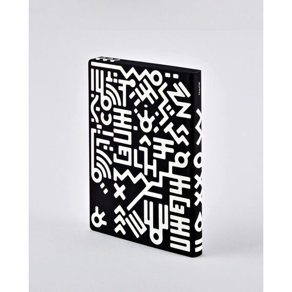 nuuna Graphic L Notizbuch A5 256 Blätter Schwarz, Weiß