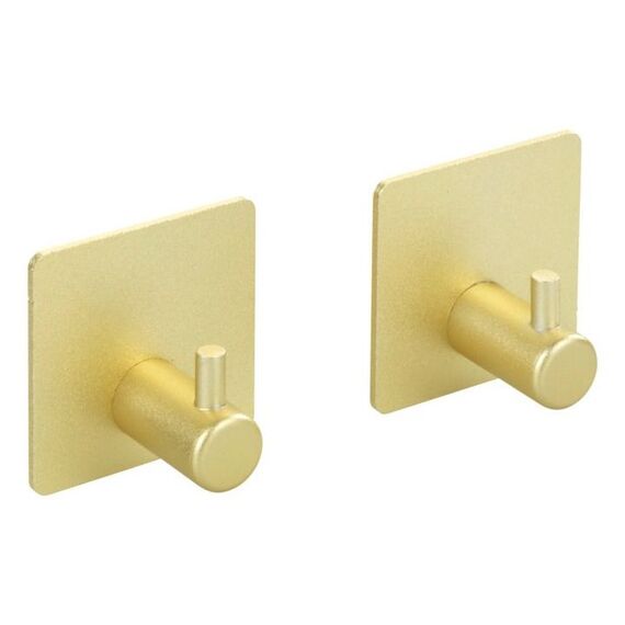WENKO Ureo Drinnen Küchenhaken Gold 2 Stück(e), 2 image