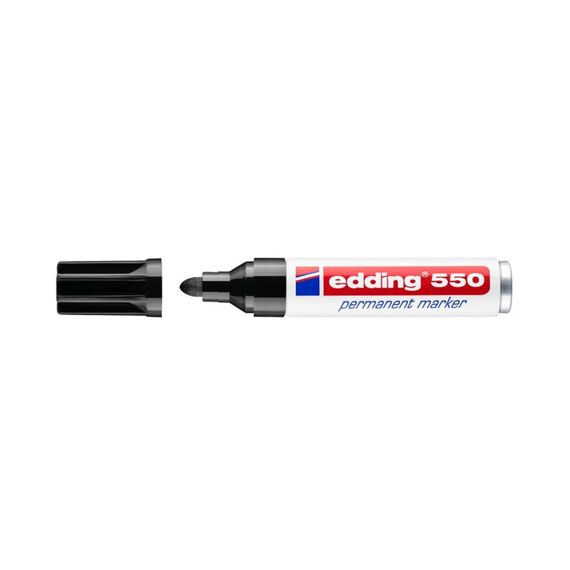 Edding 550-1 Permanent-Marker Meißel Schwarz 1 Stück(e)