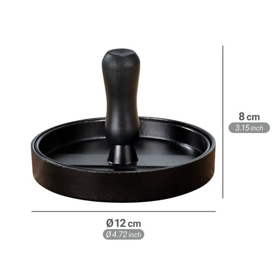 WENKO 55065100 Hamburger-Presse Schwarz Aluminium, 6 image