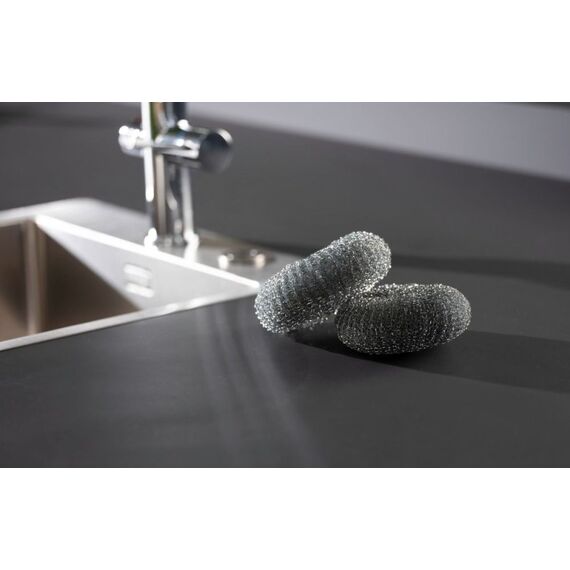 WENKO 55074100 Schwamm Rund Metall Silber 2 Stück(e), 4 image