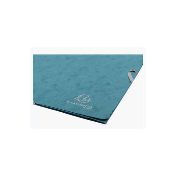 Exacompta Sammelmappe mit gummizug und 3 klappen, colorspan 400g, 24x32cm, skandi - pazifikblau - neu, 5 image