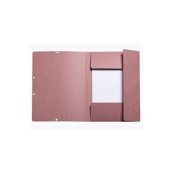 Exacompta Sammelmappe mit gummizug und 3 klappen, colorspan 400g, 24x32cm, skandi - altrosa - neu, 3 image