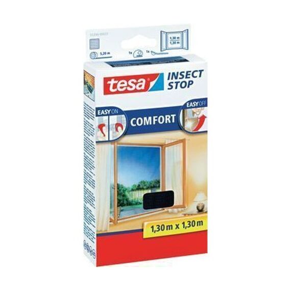 TESA Insect Stop Comfort Moskitonetz Fenster Silber