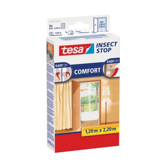 TESA 55910-00020 Moskitonetz Tür Weiß