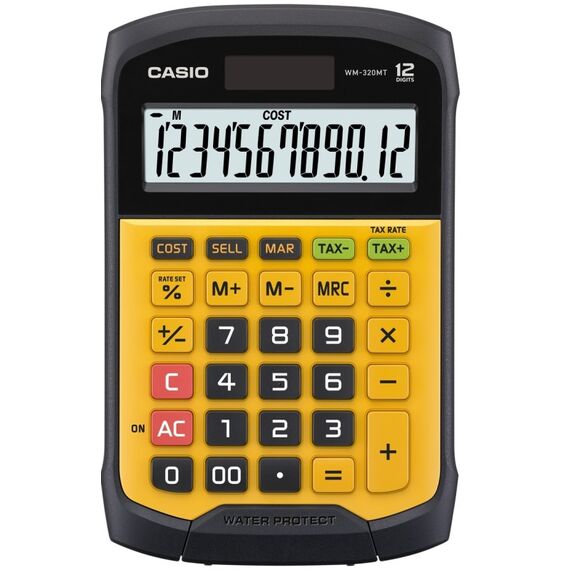 Casio WM-320MT Taschenrechner Tasche Display-Rechner Schwarz, Gelb, 5 image