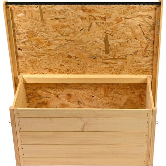 Dobar 56184FSCE Rasenmäher-Teil & -Zubehör Mähroboter-Garage, Farbe: Schwarz, Holz, 4 image