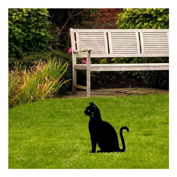 Wallxpert 565TNL1276 Gartenpfahl Schwarz, 2 image