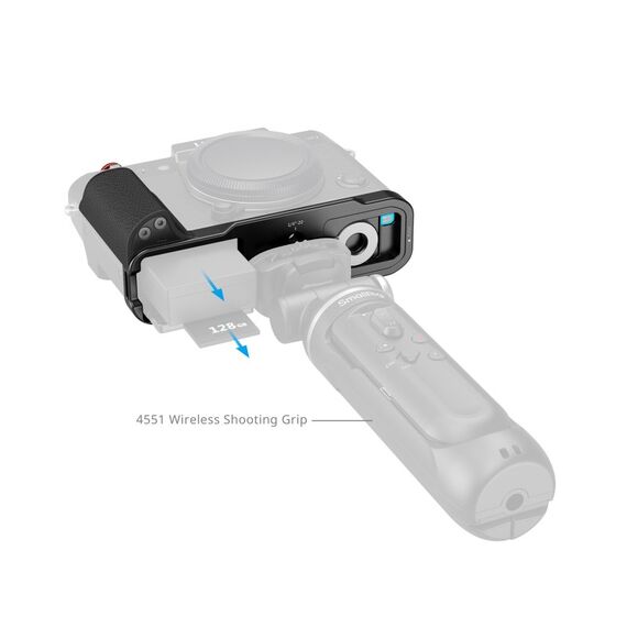 SmallRig 5668 Digitalkamera Akkugriff Handgriff für Digitalkamera Schwarz, Farbe: Schwarz, 3 image