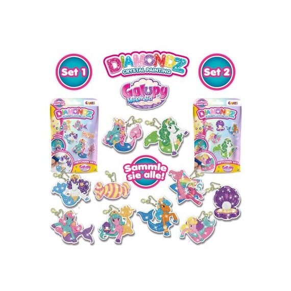 CRAZE Diamondz Crystal painting Keychain Set, 4 image