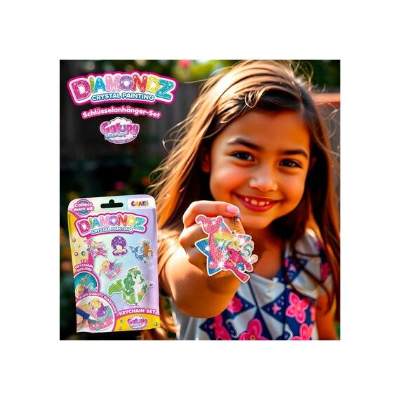 CRAZE Diamondz Crystal painting Keychain Set, 9 image