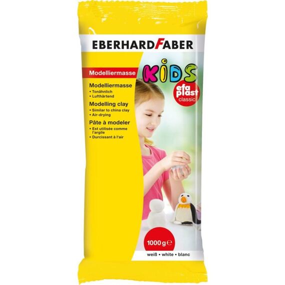Eberhard Faber EFA Plast Modellierton 1 kg Weiß 1 Stück(e)