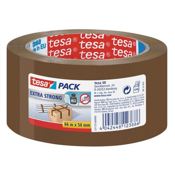 Tesa Verpackungsband Extra 50 mm x 66 m, braun